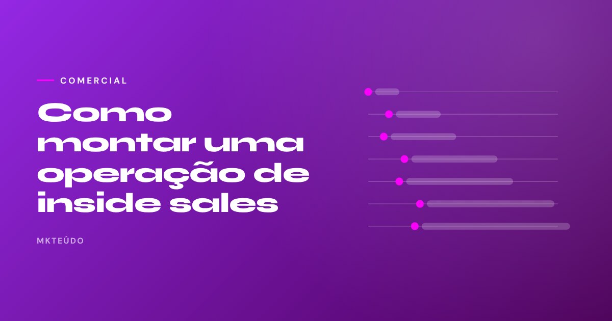 Inside sales operação comercial remota SDR closer cadência