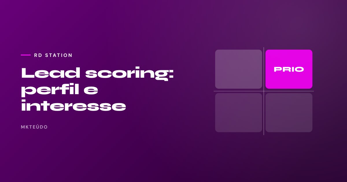Lead scoring perfil interesse matriz qualificação de leads