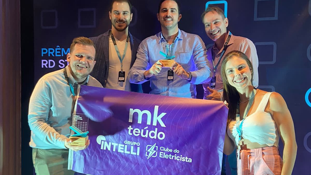 Prêmio RD Limitless 2023 pódio Mkteúdo marketing digital Ribeirão Preto
